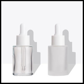 Çin Makyaj parfüm cam kozmetik kapları, uçucu yağ damlalıklı şişeler 20ml 30ml 40ml Tedarikçi