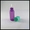 Sıvı Doldurulabilir LDPE Damlalık Bottles10ml Mor Uzun İnce Ucu Çocuklardan uzak Kap Tedarikçi